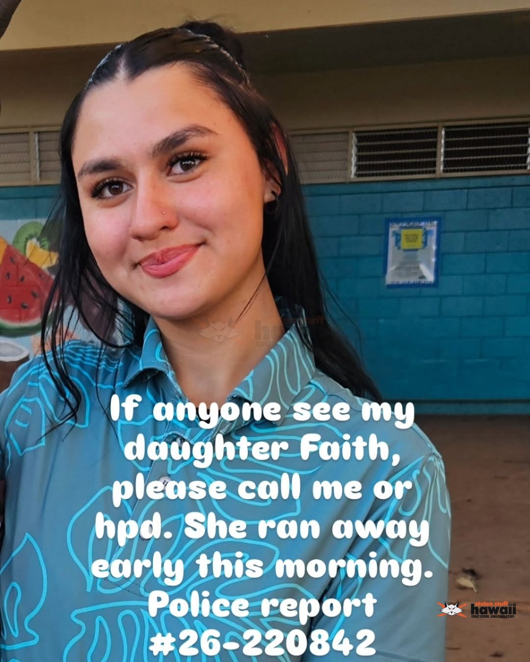 RUNAWAY - Oahu | Stolen Stuff Hawaii
