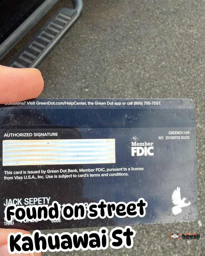 FOUND ITEM - Oahu | Stolen Stuff Hawaii