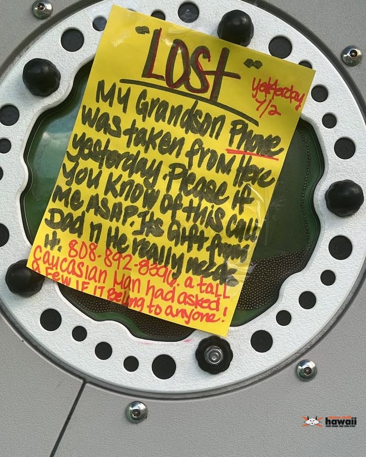 LOST ITEM - Oahu | Stolen Stuff Hawaii