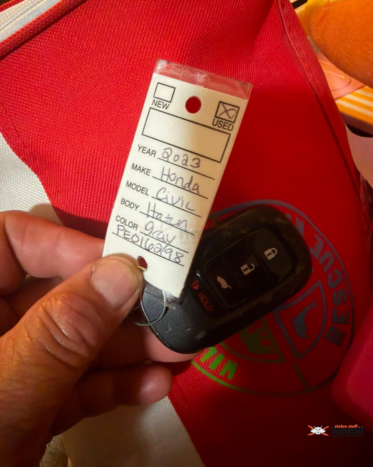FOUND ITEM - Oahu | Stolen Stuff Hawaii