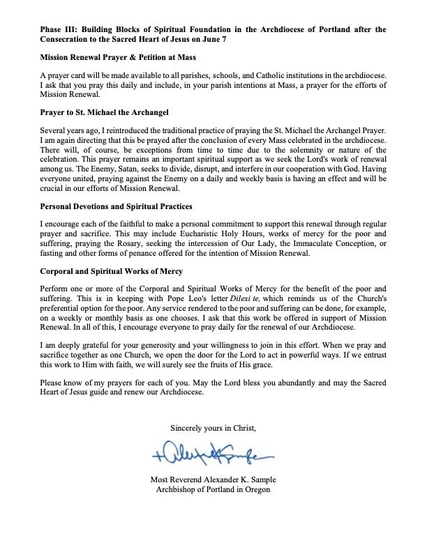 Archbishop Sample Pastoral Letter page 2