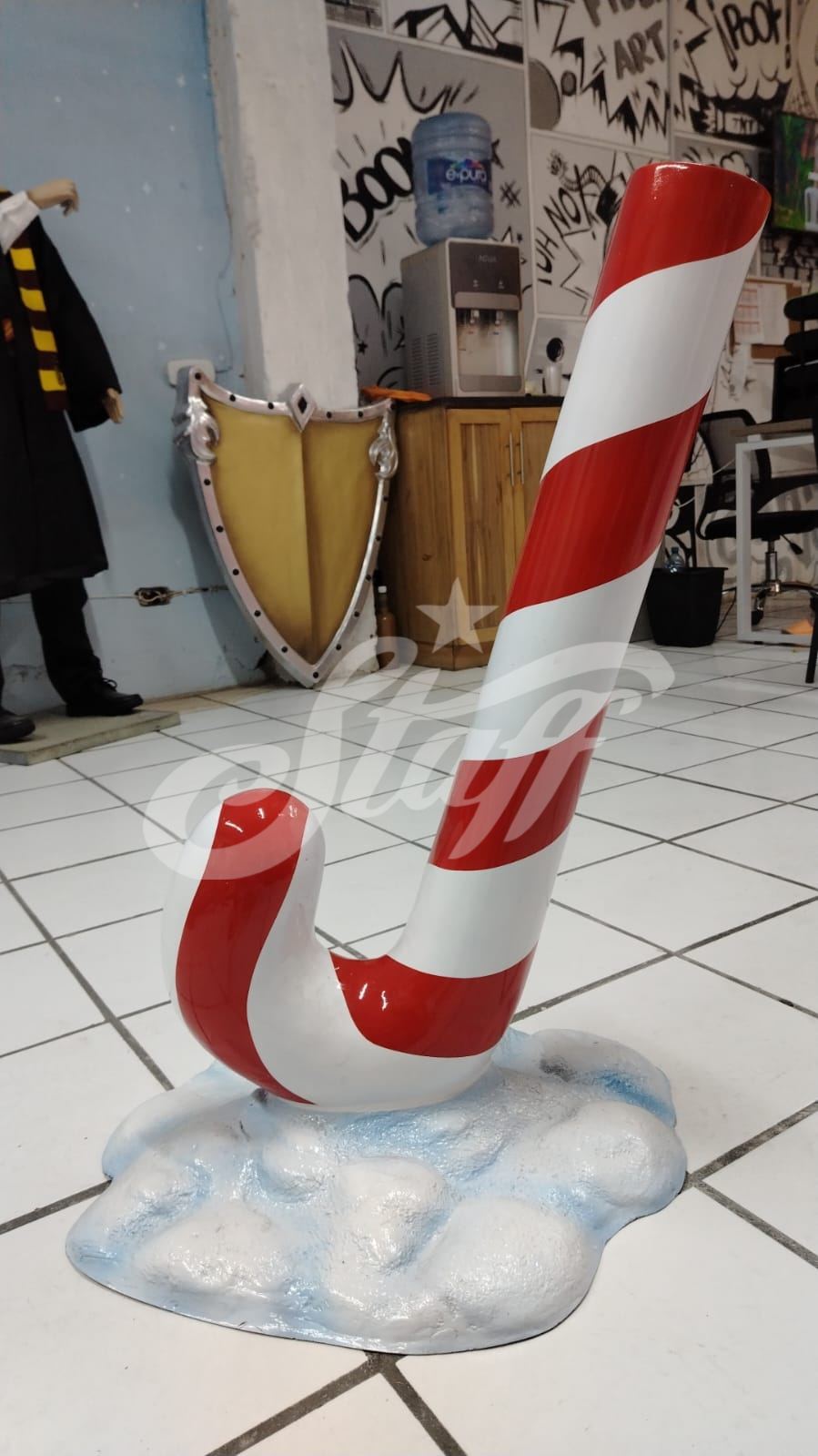 Bastón de Caramelo Navideño Grande