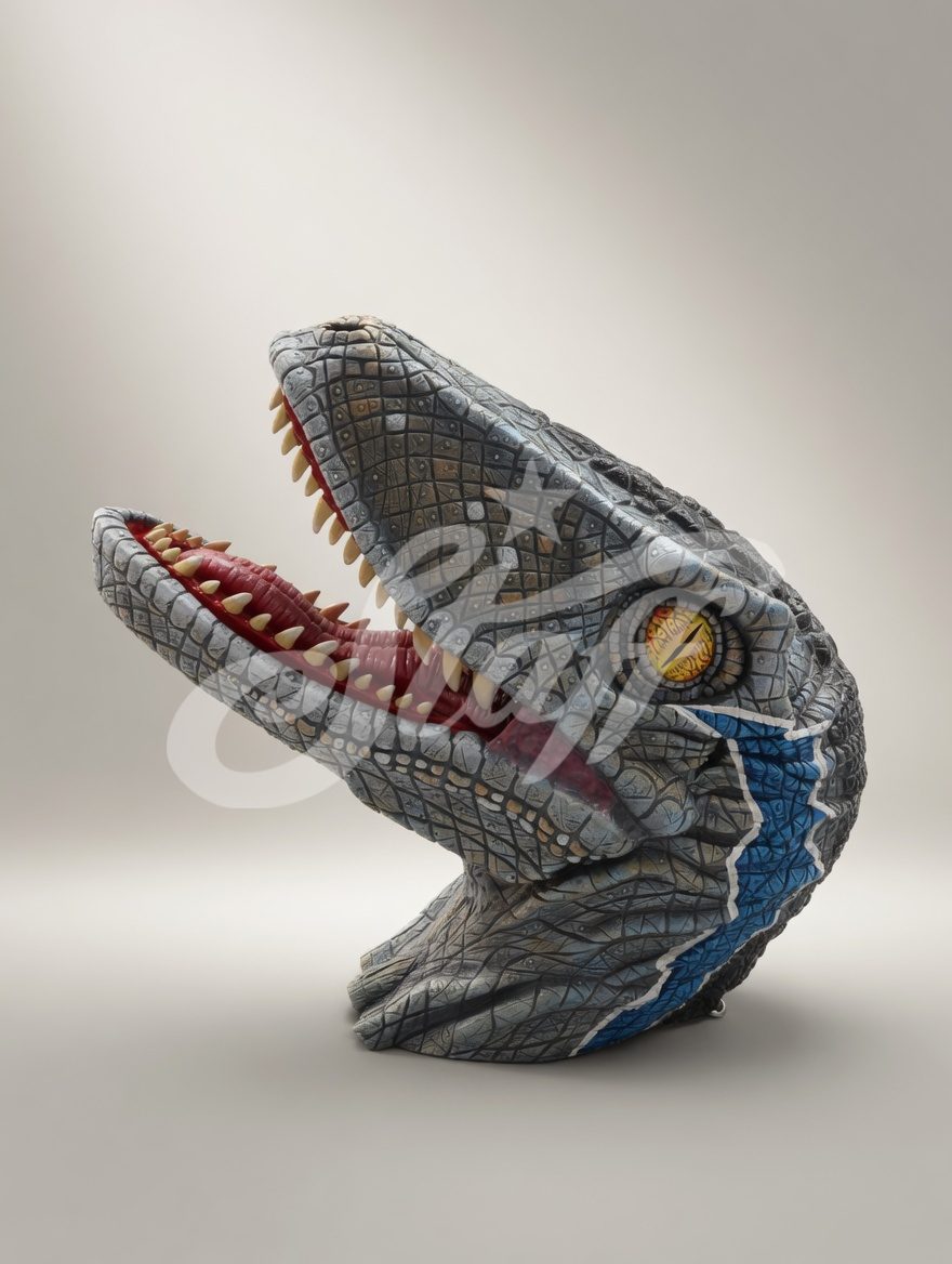 Cabeza de Dinosaurio Indominus Rex