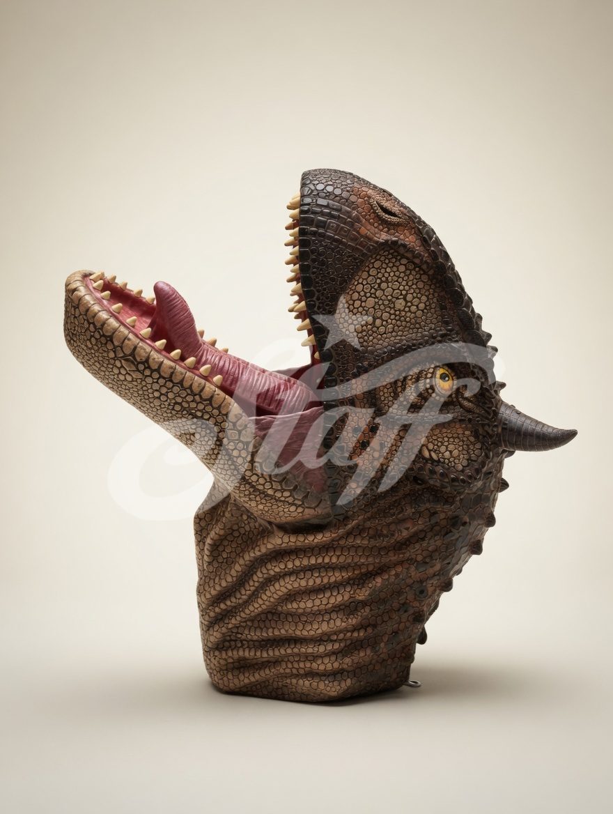 Cabeza de Cocodrilo Animatronic Articulada
