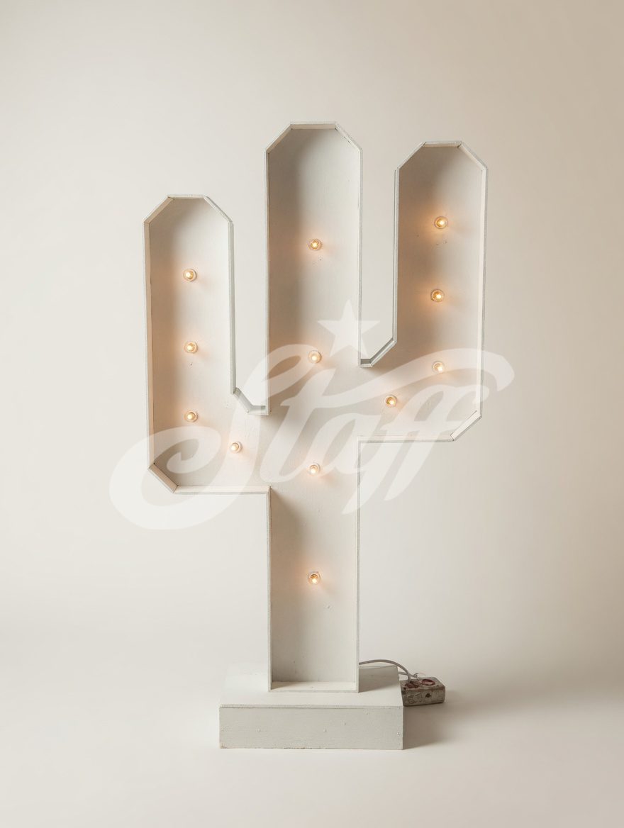 Cactus Neón Iluminado