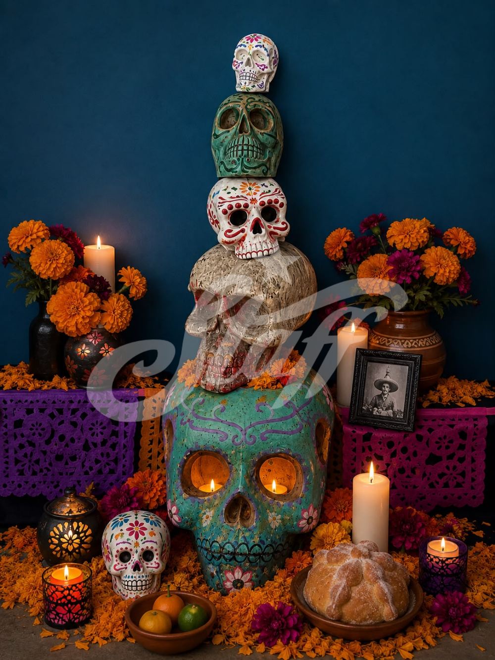 Calaveras mini apiladas 