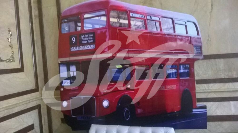Cardboard de autobus de Londres 