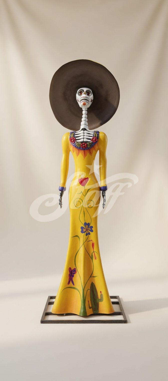 Catrina Elegante Amarilla