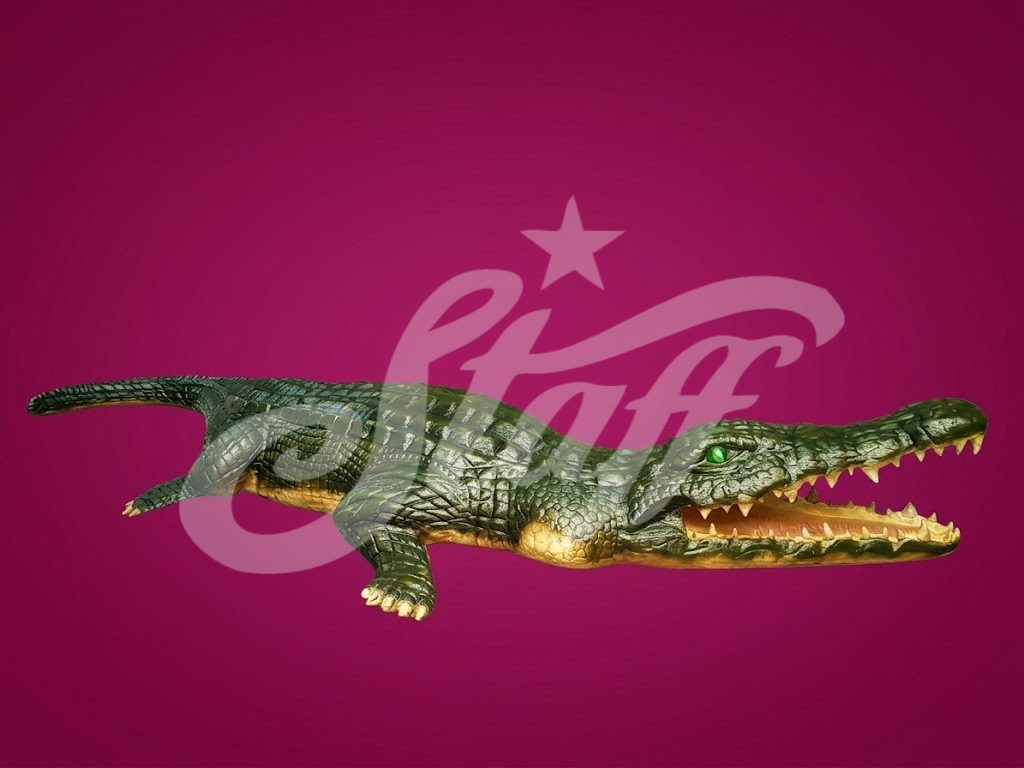 Figura Cocodrilo Decorativa.