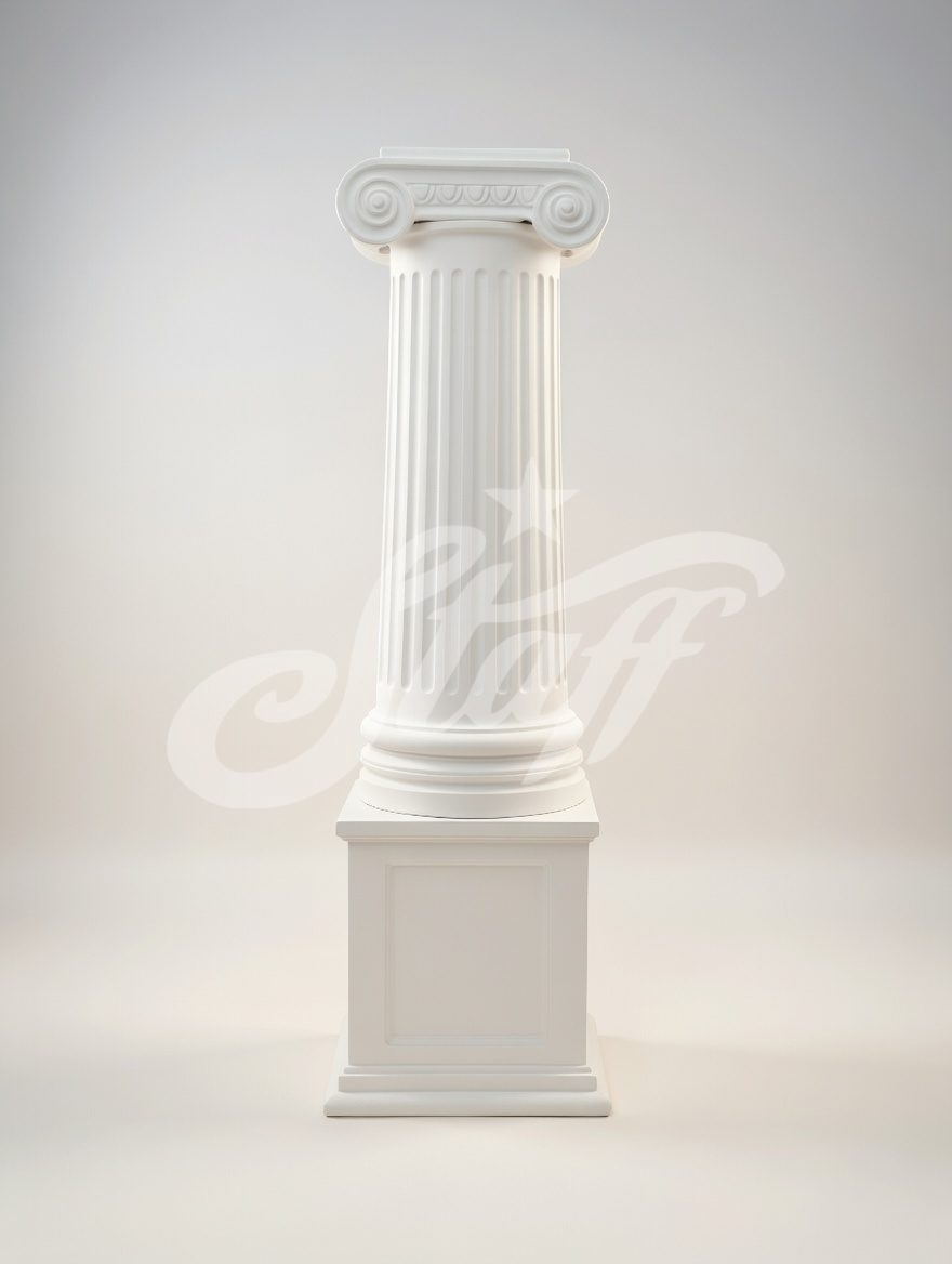 Columna Clásica Jónica con Pedestal