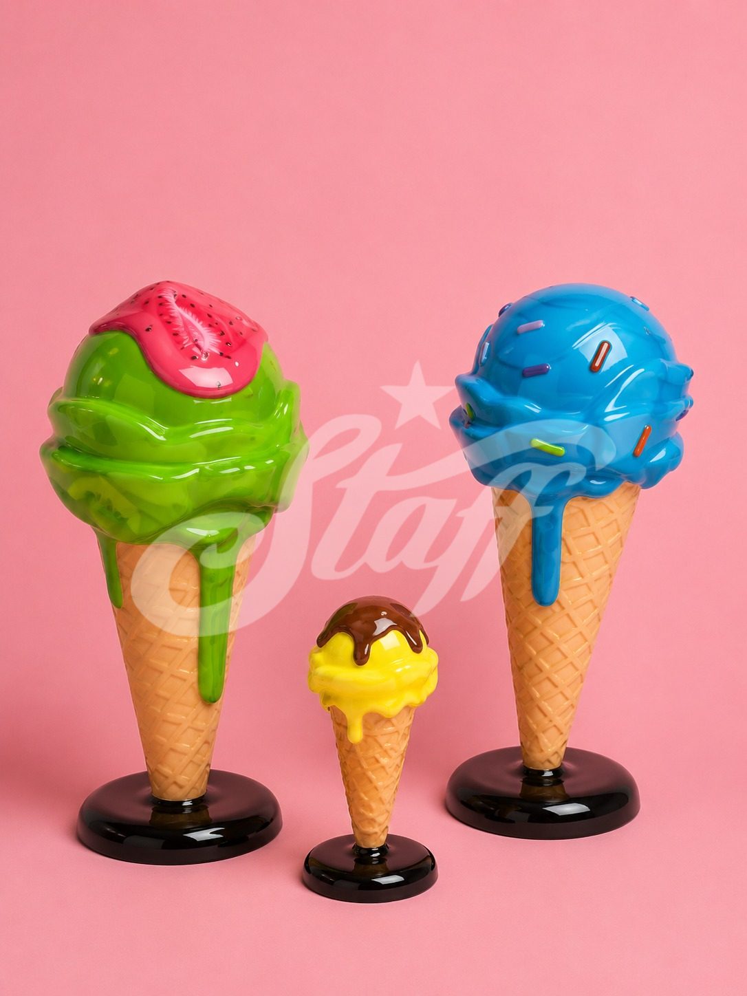 Set de Conos de Helado Pop Art