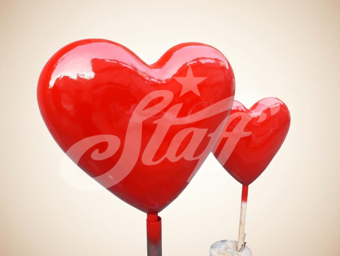 Corazones Gigantes Decorativos Rojos