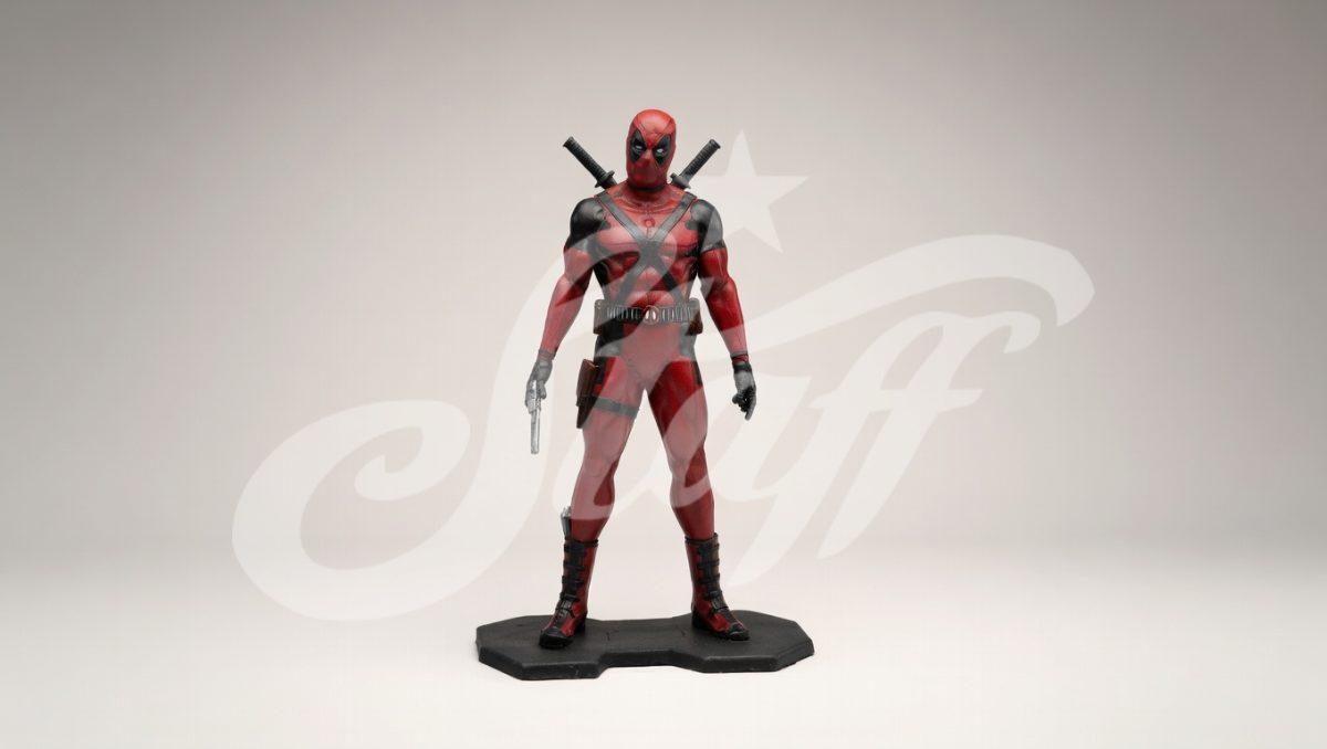 Estatua Deadpool Mercenario Rojo
