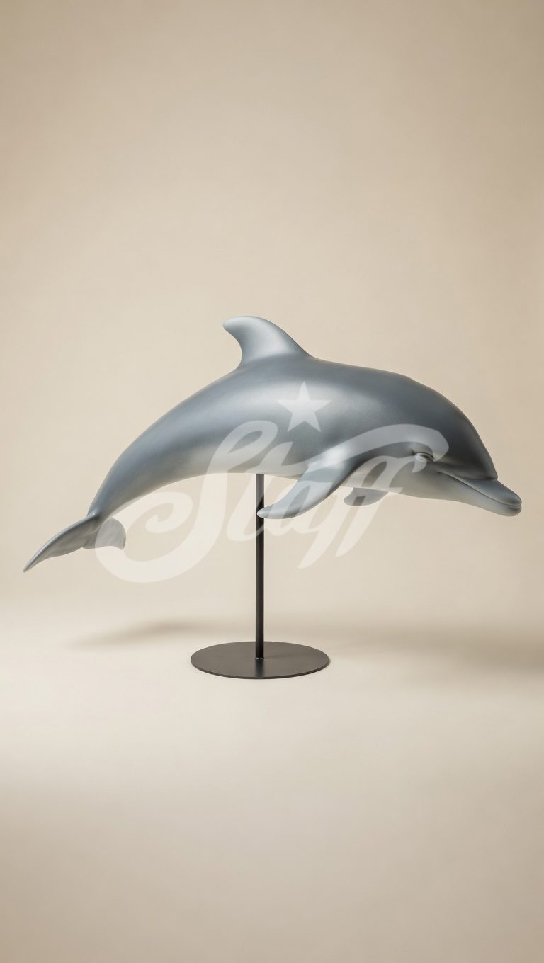 DELFIN PLATEADO DECORATIVO