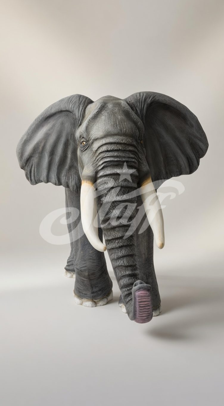 Elefante Africano Realista Grande