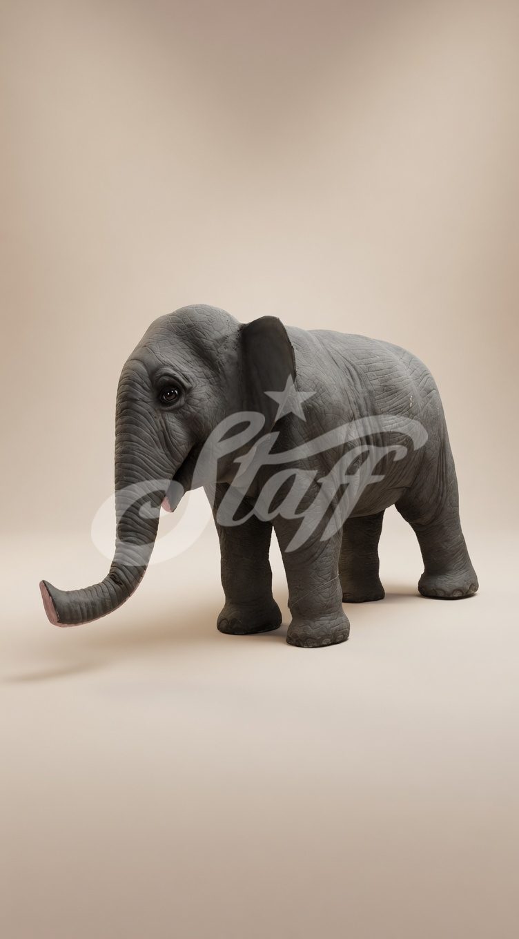 Elefante Bebe Realista.