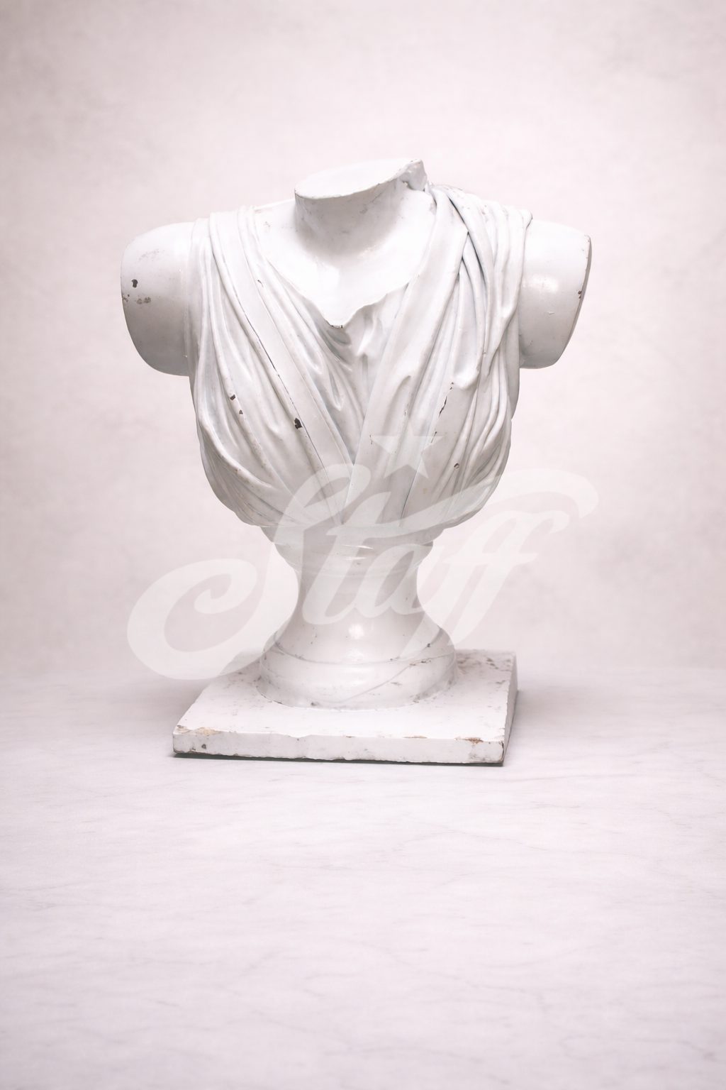 Busto Clásico Drapado Blanco