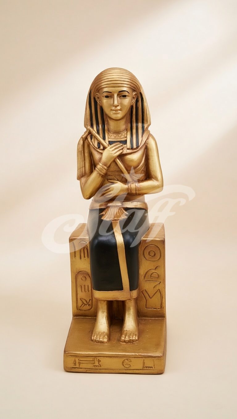Estatua Sentada Dorada