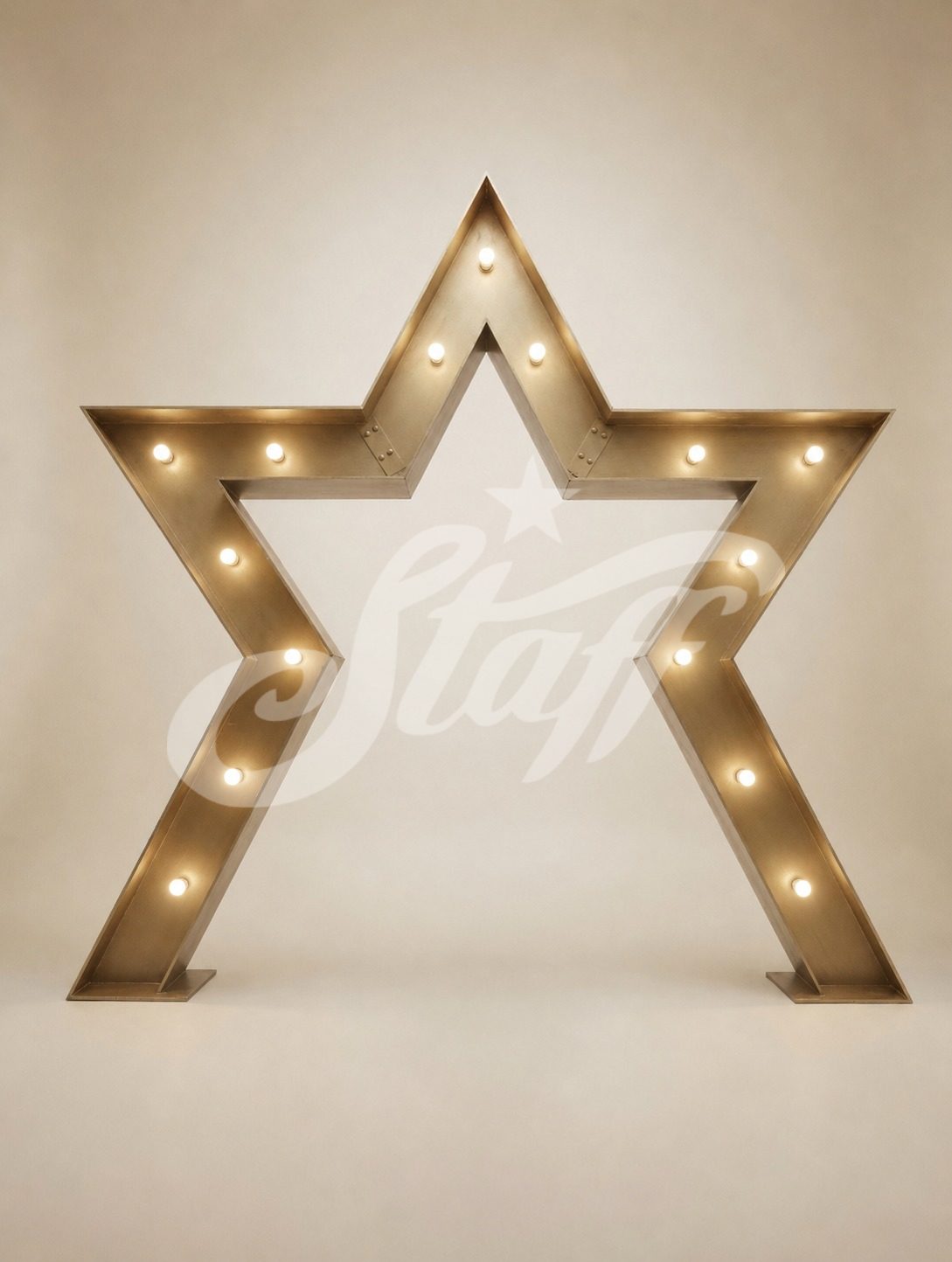 Estrella Luminosa Dorada Gigante
