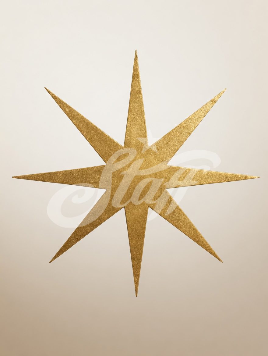Estrella Dorada Decorativa