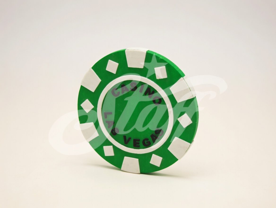 Ficha de Casino Verde y Blanca