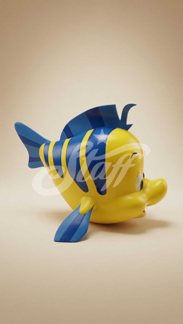 Flounder - Pez Tropical Amarillo
