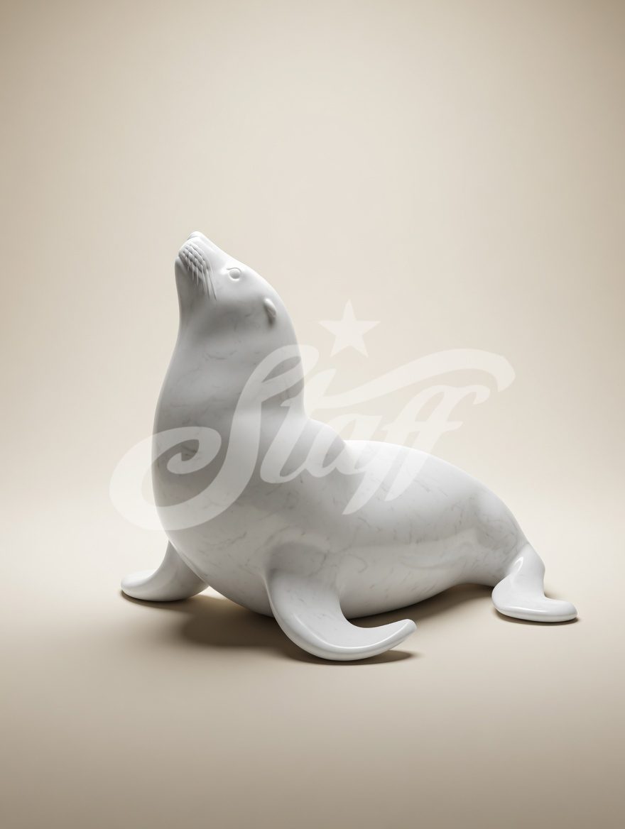Foca Blanca Decorativa