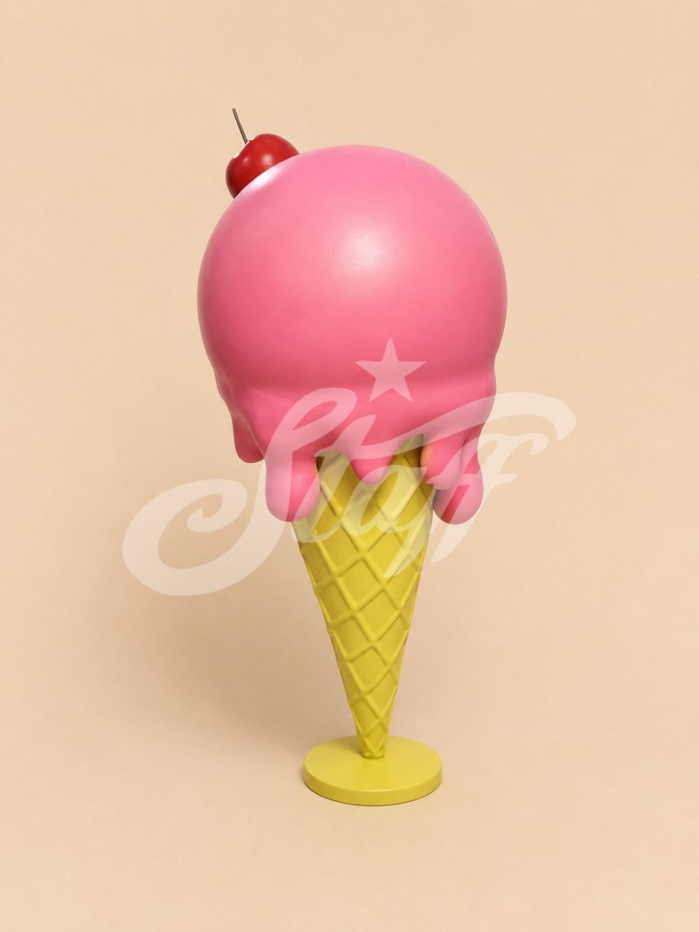 Helado bola rosa 