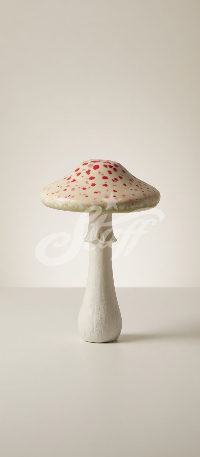 Hongo Decorativo Rojo y Blanco