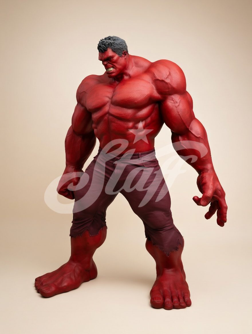 Hulk Rojo Personaje Musculoso