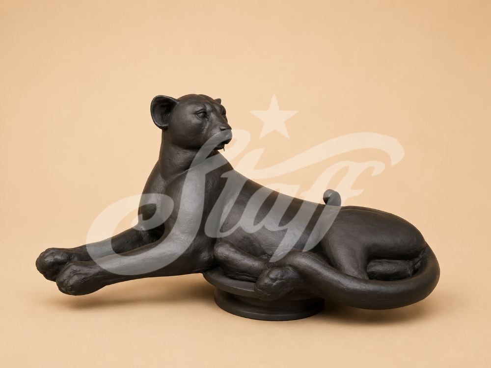Jaguar Recostado Escultural