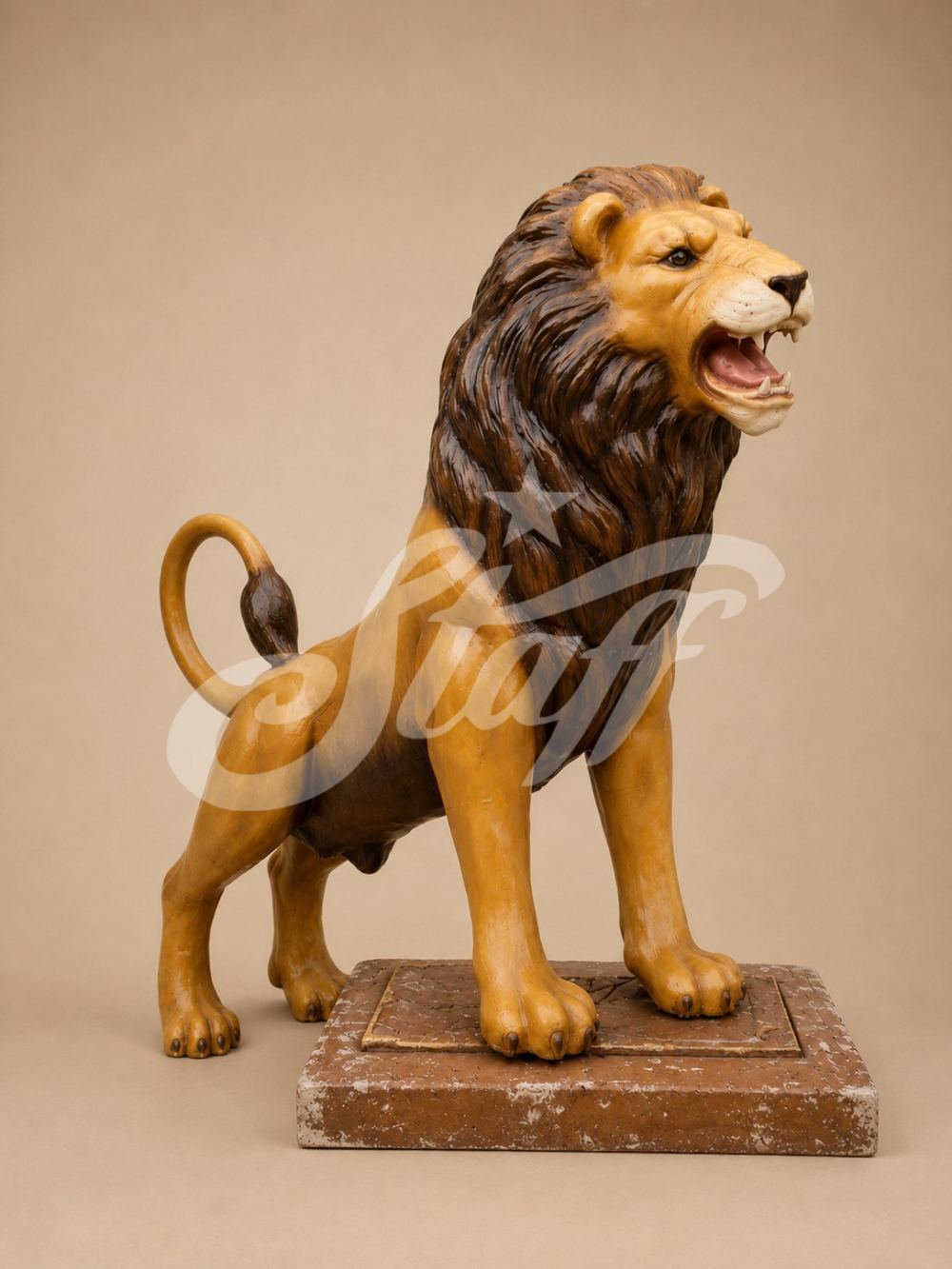 León Blanco Escultural Premium