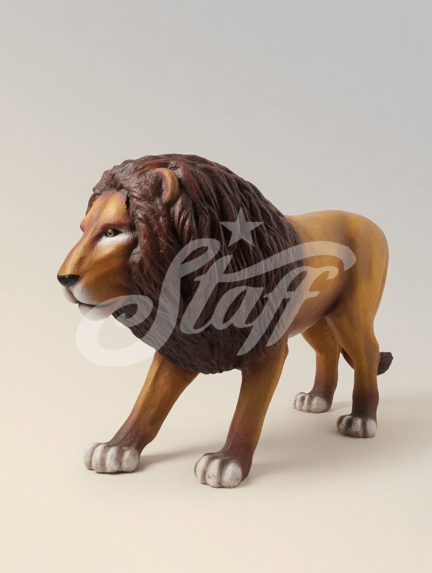 León parado decorativo