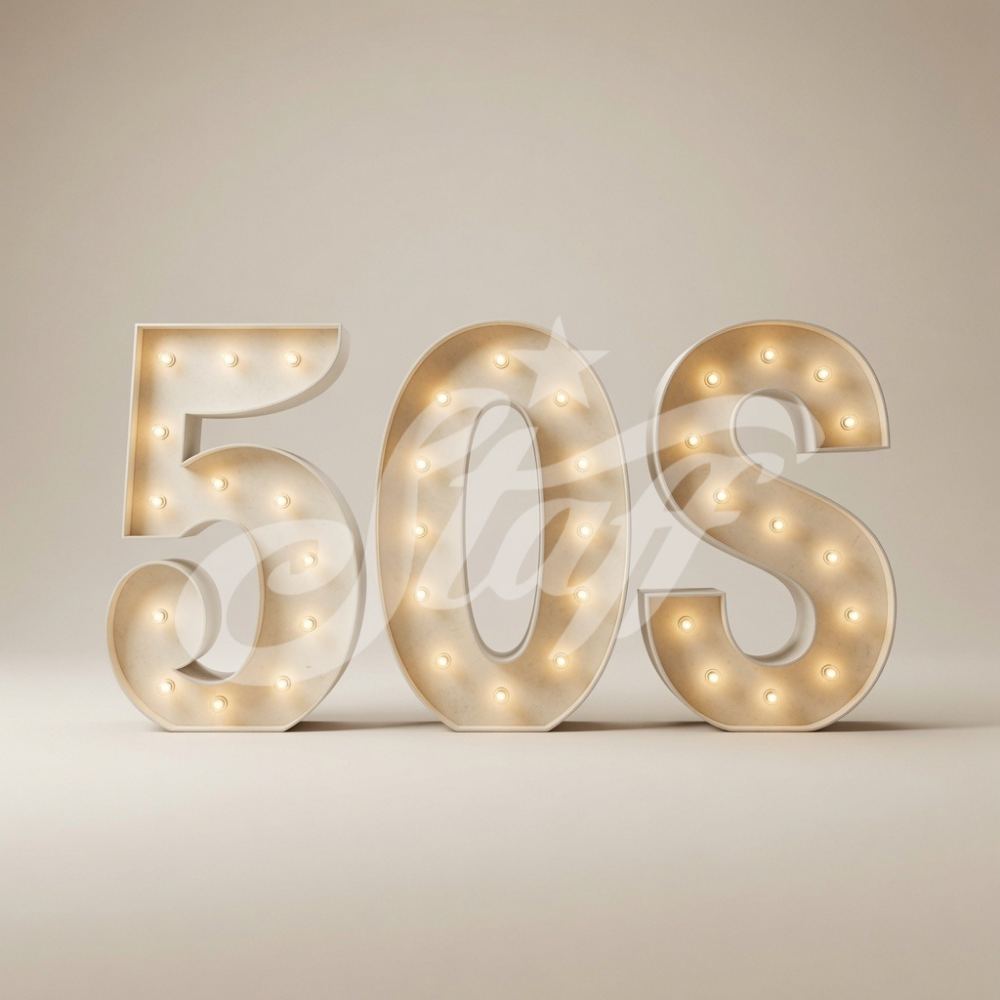 Letras 50s Iluminadas 