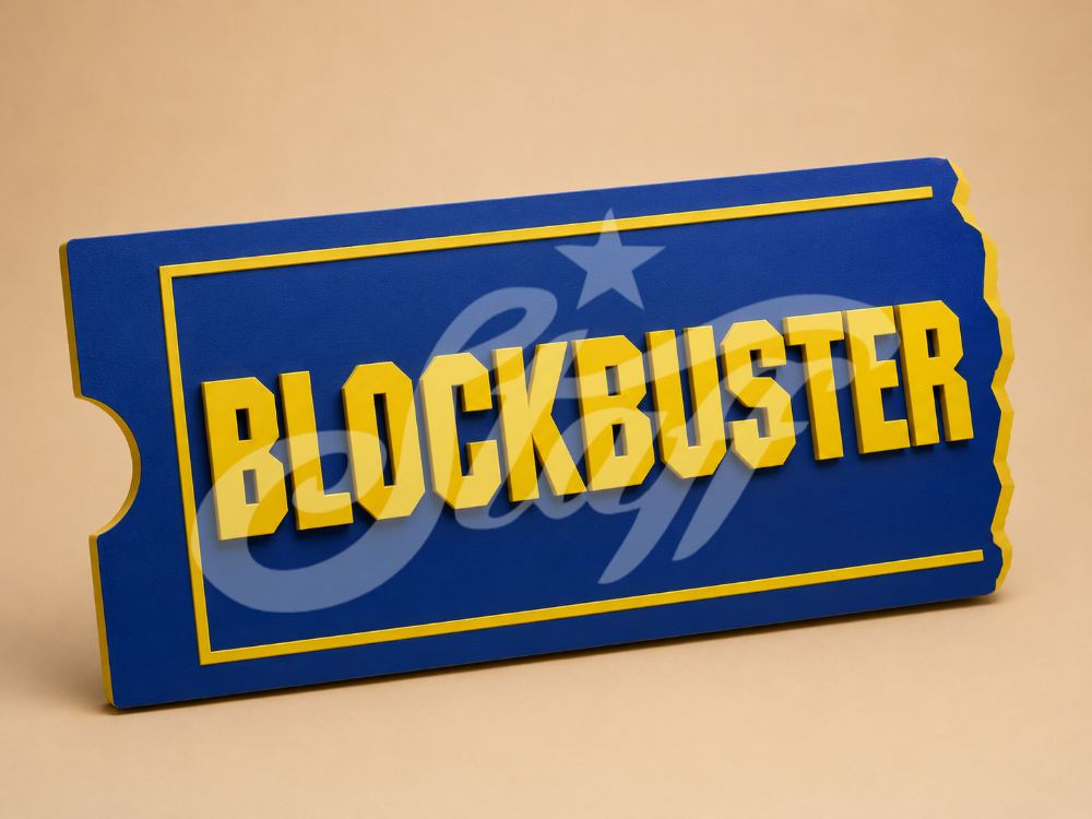 Letrero de Blockbuster