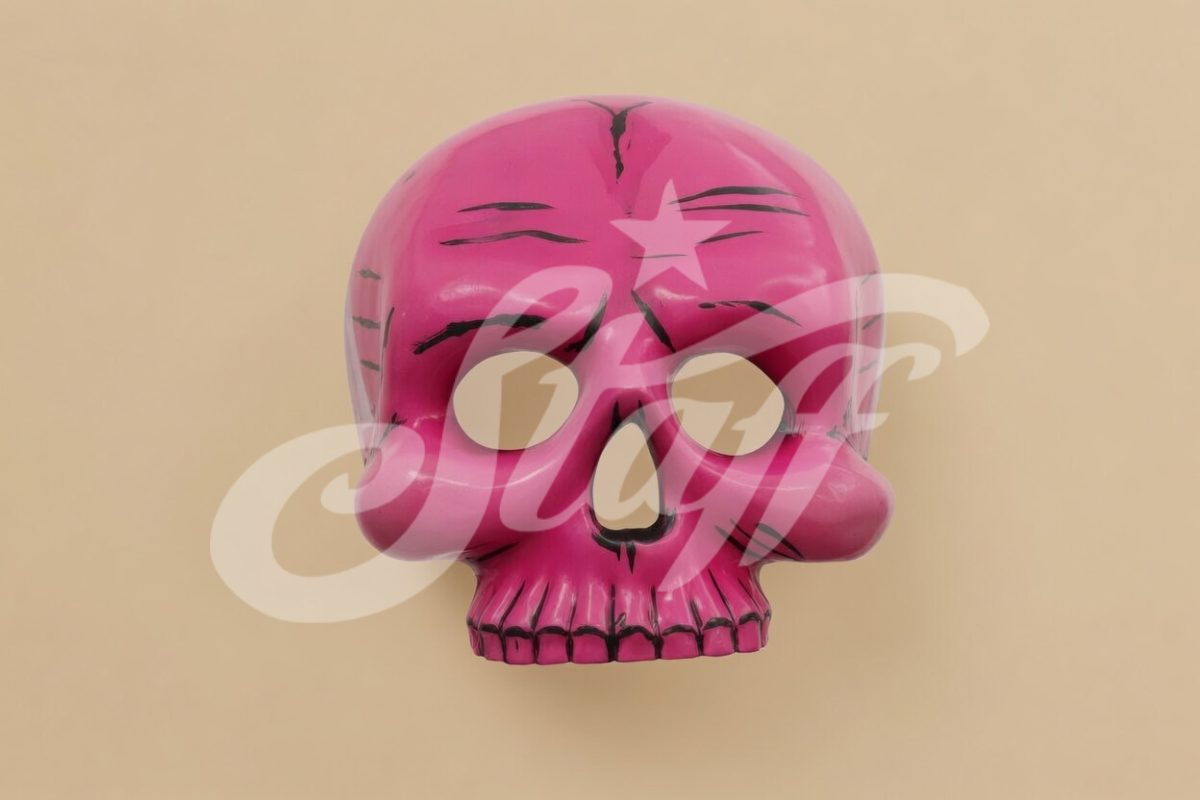 Calavera Rosa Decorativa Gigante