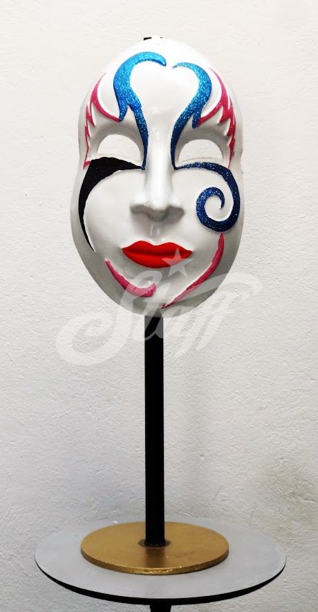 Máscara Veneciana Blanca Decorativa