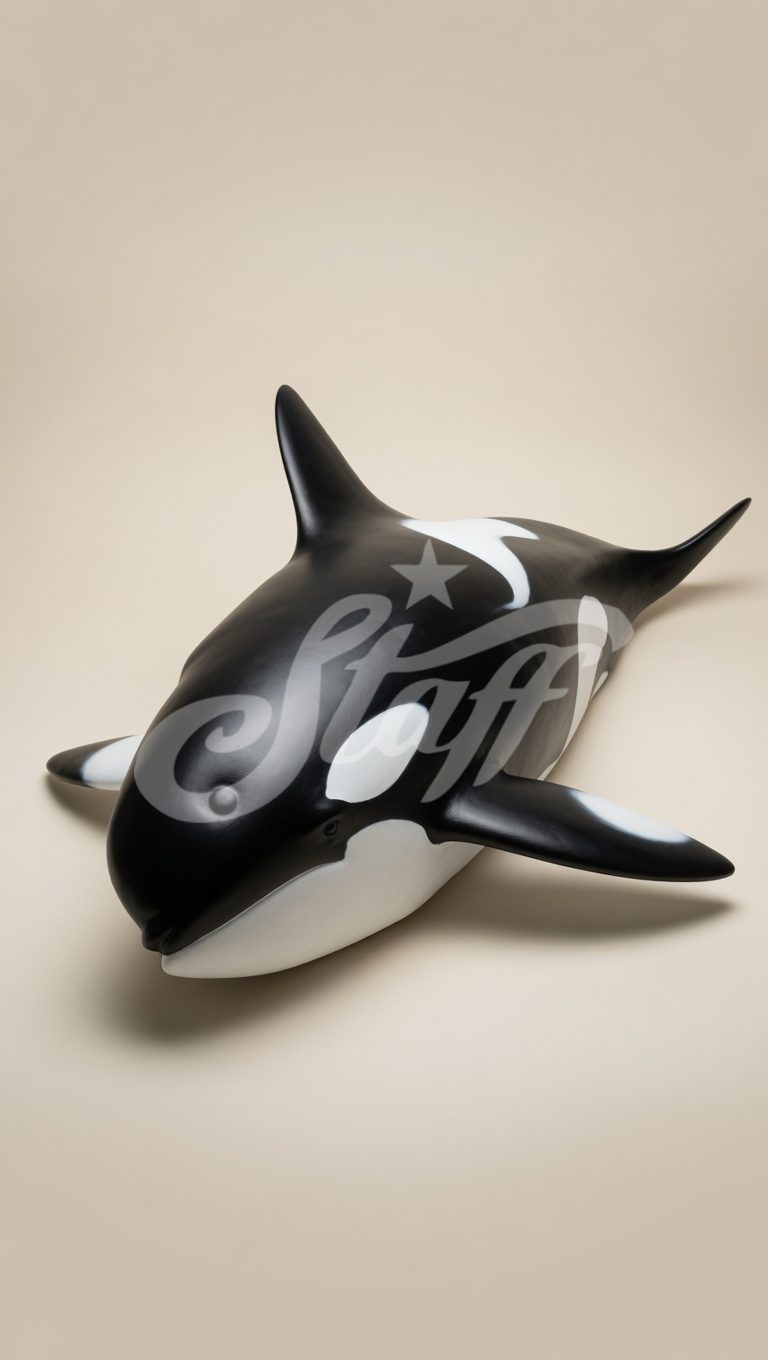 Orca Decorativa Volumétrica con Diseño