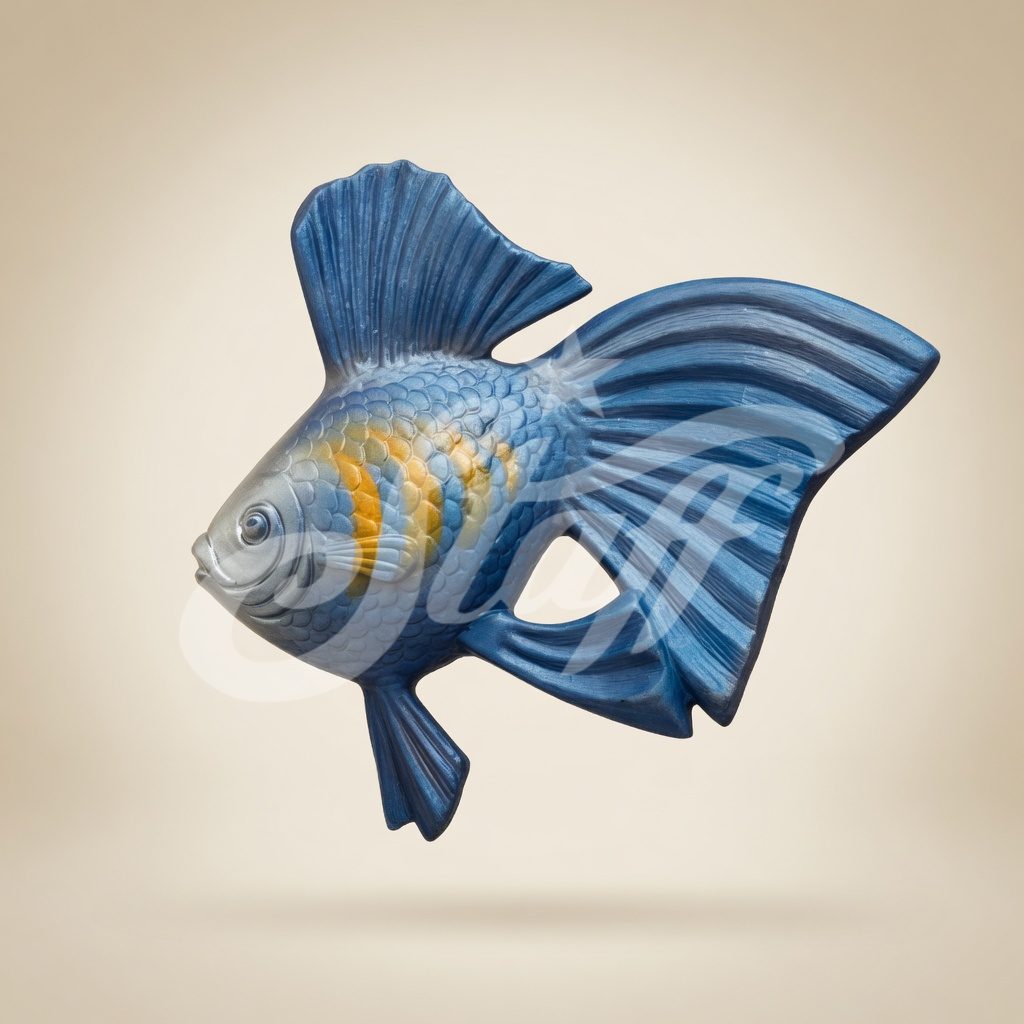 Pez Betta Azul Decorativo