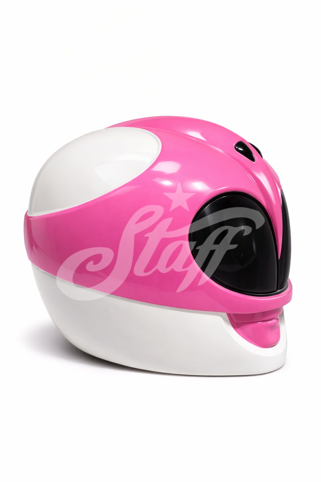 Casco Power Ranger Rosa Brillante