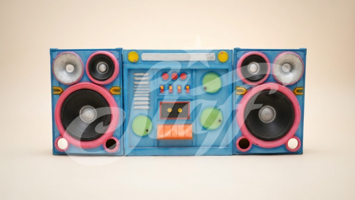 Sistema de audio estéreo años 80