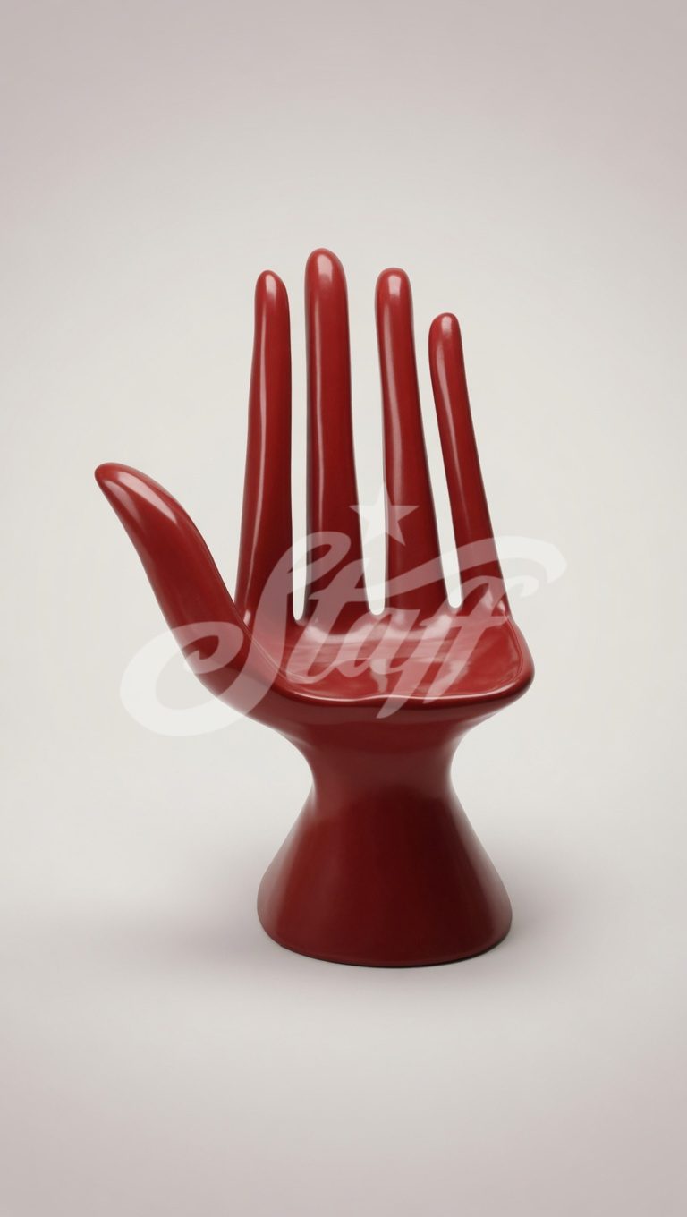 Silla de Mano Roja Decorativa