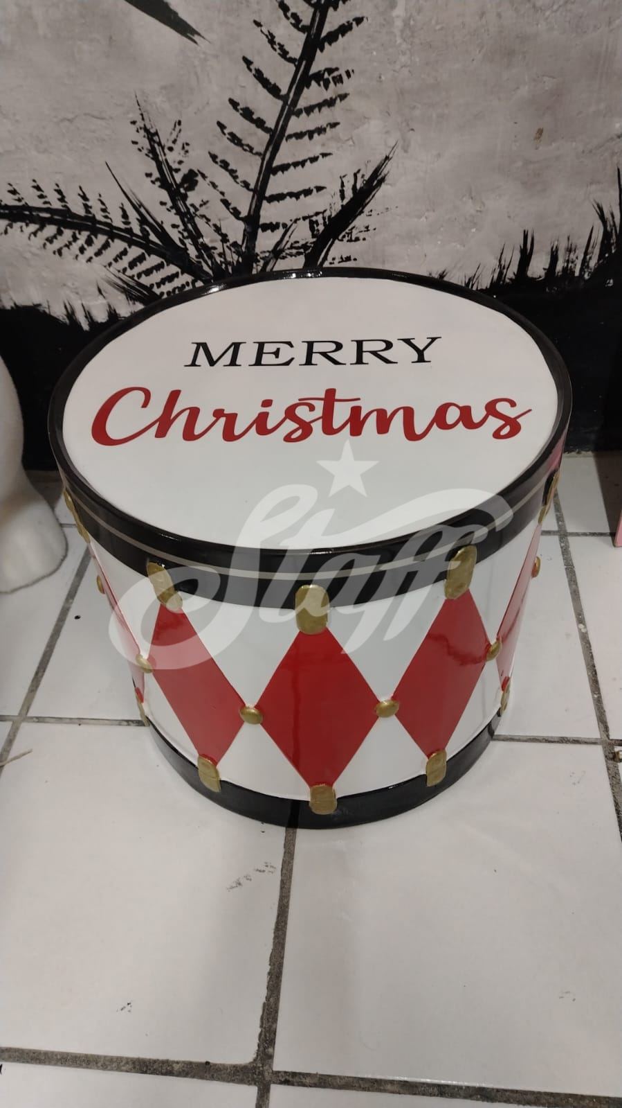 Tambor Navideño Decorativo