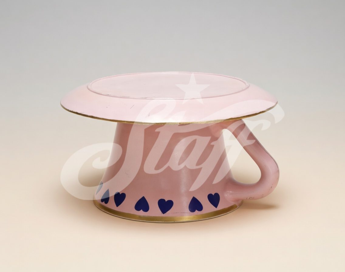 Taza Gigante Rosa con Corazones.