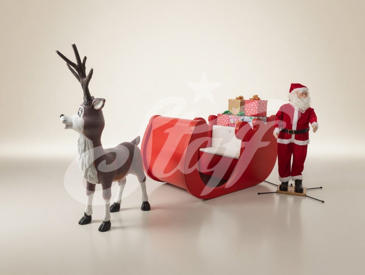 Trineo de Navidad con Renos