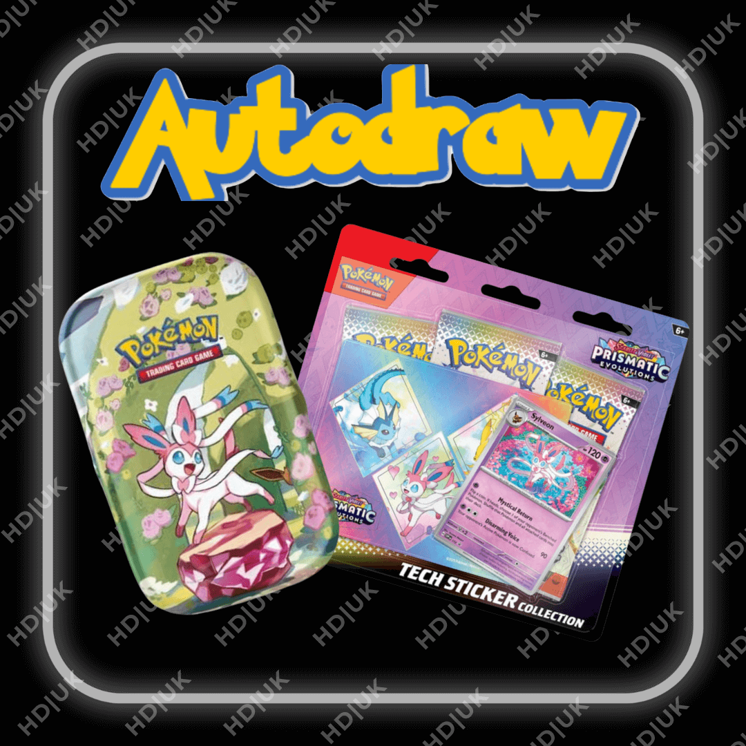  Auto Draw - Pokemon Scarlet and Violet TCG: Prismatic Evolution Sylveon Mini Bundle 