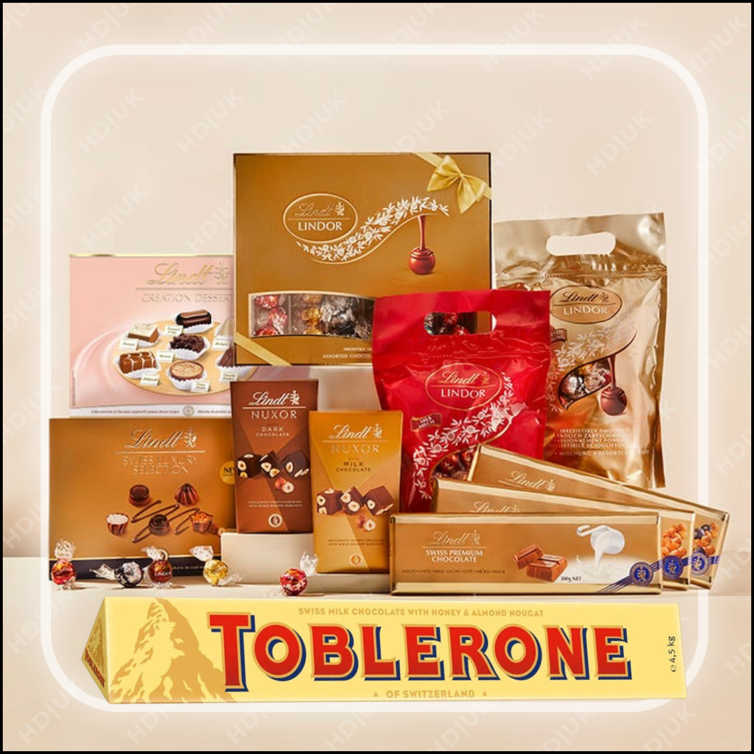 4KG Of Lindt Chocolate + 4.5KG Mega Toblerone
