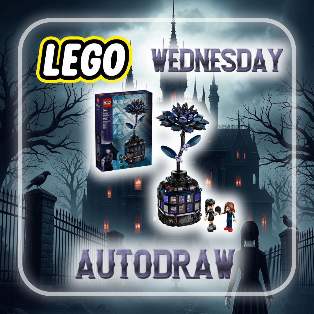 Lego Wednesday Black Dahlia Flower 76784