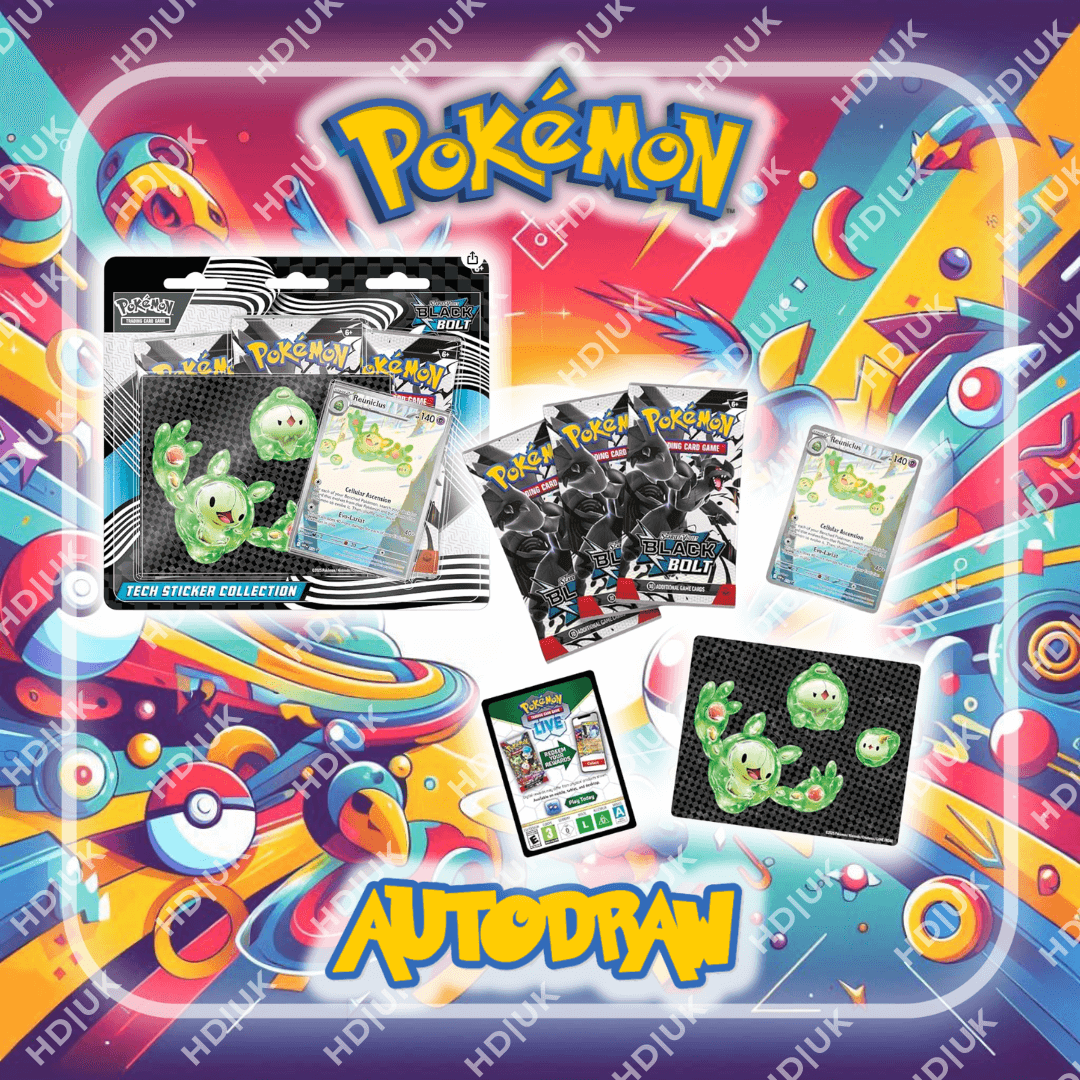 Pokemon Black Bolt Tech Sticker Collection