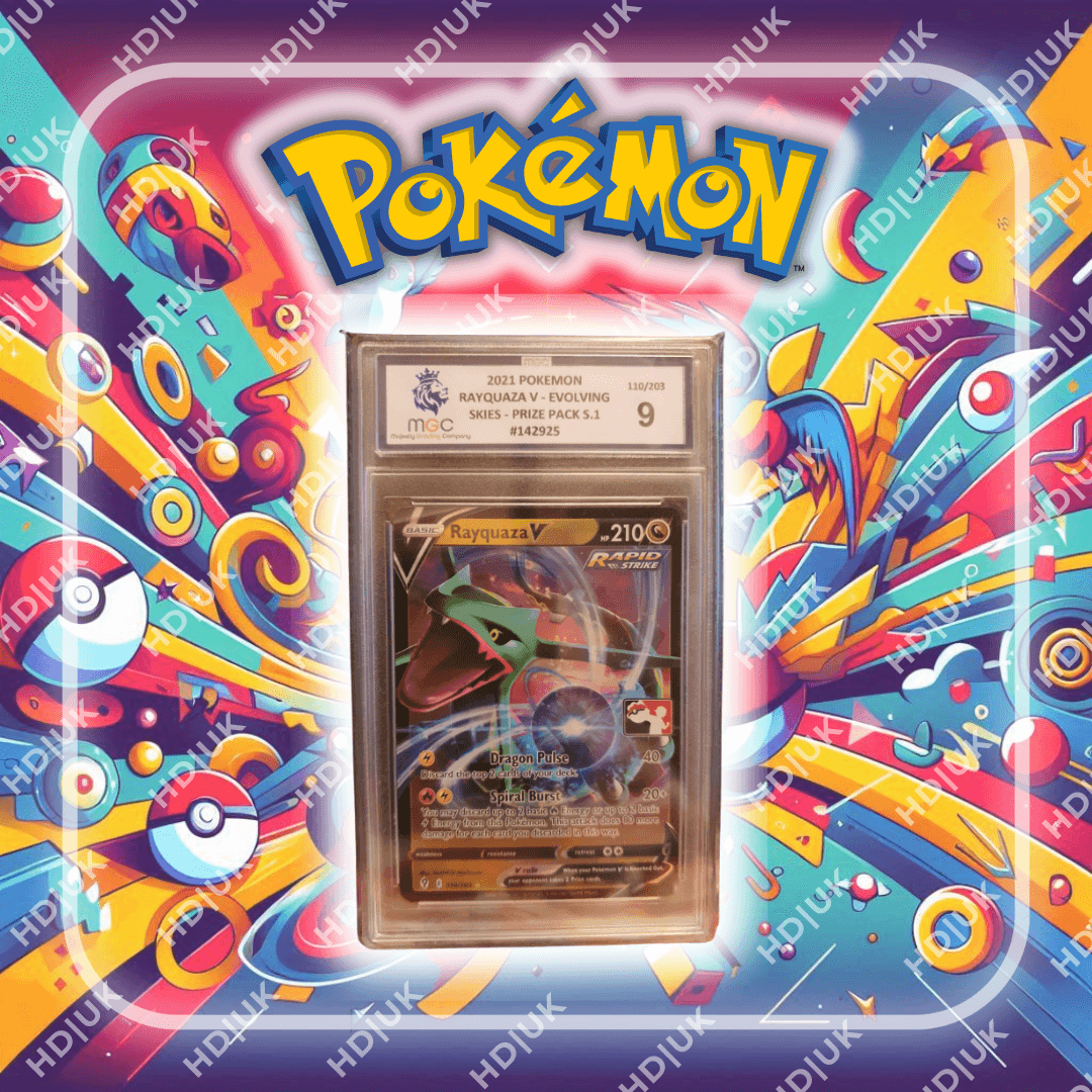 MGC 2021 Rayquaza V Evolving Skies Prize Pack S.1 Grade 9